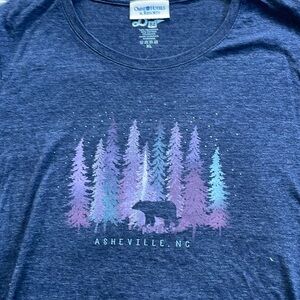 Purple Asheville NC tee